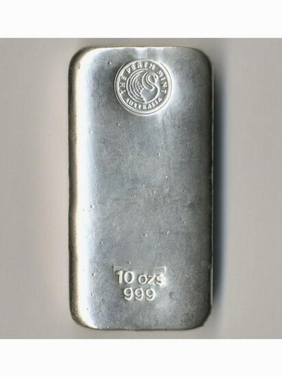 Ten-Ounce Pure Silver Bullion Bar - The Perth Mint