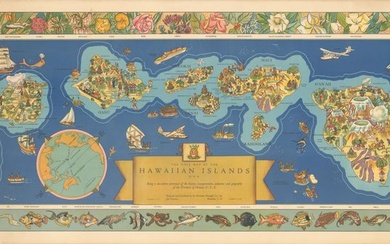 "The Dole Map of the Hawaiian Islands U.S.A. Being a Descriptive Portrayal of the History, Transportation, Industries and Geography of the Territory of Hawaii, U.S.A."