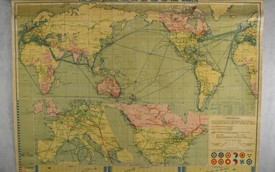 "The Navy League Sea and Air Map of the World", Philip, George