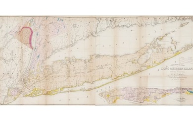 The finest and largest map of Long Island of the period