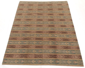 Tibetan-French Savonnerie Style Hand-Knotted Carpet