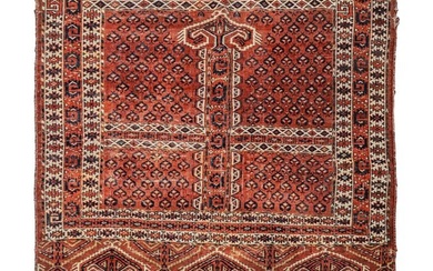 Turkmen Style Oriental Wove Textile Saddle Blanket