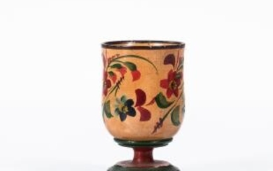 Turned and Painted Lehnware Cup