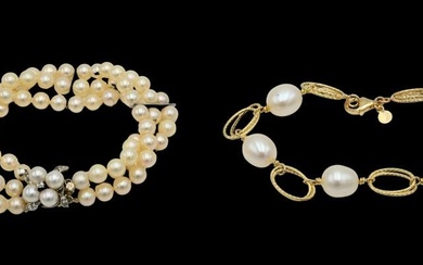 Two Pearl Bracelets