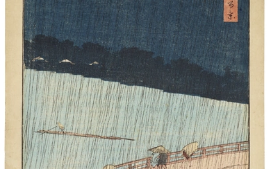 UTAGAWA HIROSHIGE (1797-1858) Ohashi Atake no yudachi (Ohashi bridge, sudden shower at Atake)