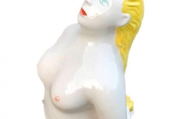 Ugo La Pietra Ceramic Sculpture Model Bagnante Superego