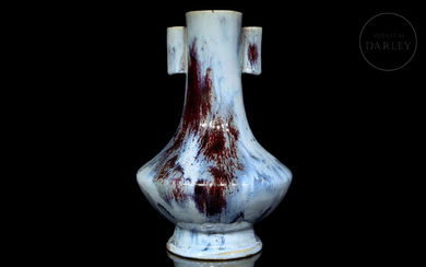 Vase with 'flambé' decoration, Qing dynasty
