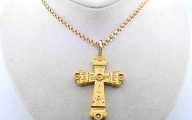 Victorian gold cross