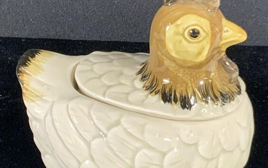 Vintage OMC JAPAN Chicken Figural Sugar Bowl