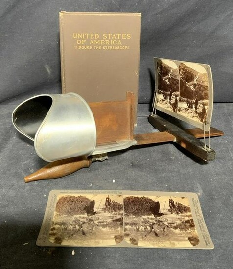 Vintage Stereoscope w/ Film and Book