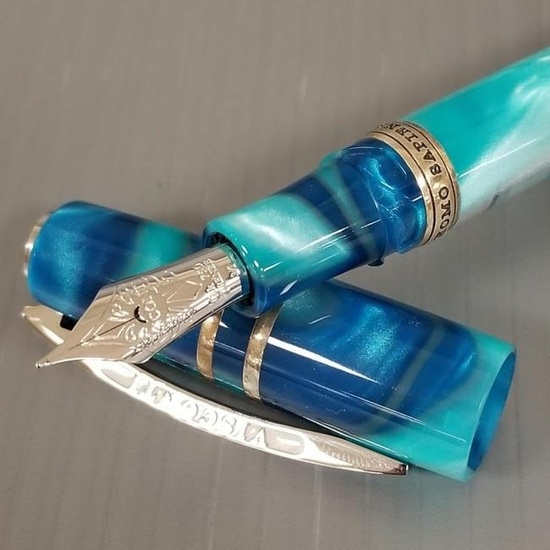 Visconti "Homo Sapiens Demo Blue Lagoon" limited edition fountain pen with 18K nib - M - #276/888