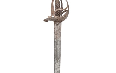Ⓦ AN ENGLISH BASKET-HILTED 'MORTUARY' SWORD, MID-17TH CENTURY