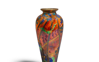 WEDGWOOD Fairyland Footed Vase 1915-1931 designed by Daisy Makeig-Jones, porcelain,...