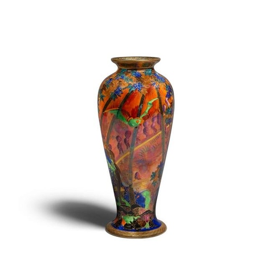 WEDGWOOD Fairyland Footed Vase1915-1931designed by Daisy Makeig-Jones, porcelain, with Wedgwood ...