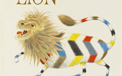 WILLIAM PÈNE DU BOIS. "Lion." Illustration published in interior story and on cover...