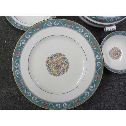 Wedgwood - a Runnymede pattern porcelain part dinner, tea an...