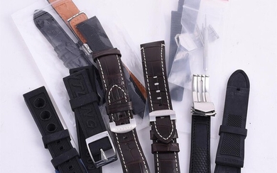 Y A COLLECTION OF BRANDED WATCH STRAPS