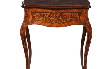 Y A French tulipwood and rosewood marquetry side table