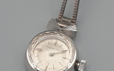 ZENITH Montre bracelet de dame en or gris (750) Poids Brut : 11,14 g.