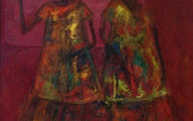 Zuniga, Oil on Canvas, Fiesta De Las Velas, Jose Zuniga