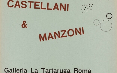 (rif.) (Piero Manzoni ), (rif.) (Enrico Castellani), Castellani & Manzoni, Galleria La Tartaruga, Roma, 1961
