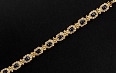 vintage Piaget style bracelet in yellow