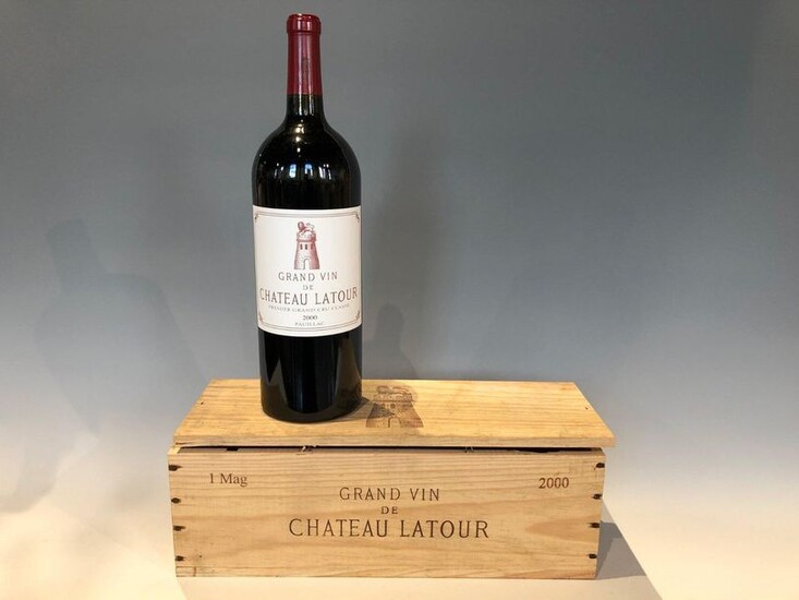 1 Magnum Château Latour 2000- Pauillac 1st GCC- original wooden case