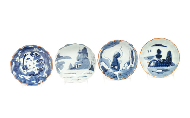 12 Japanese Blue and White Porcelain wares