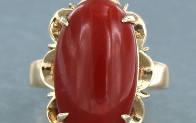 14 kt. Pink gold - Ring Coral