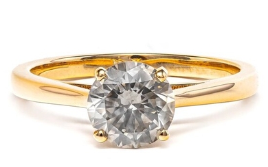 14 kt. Yellow gold - Ring - 1.10 ct Diamond - No Reserve Price