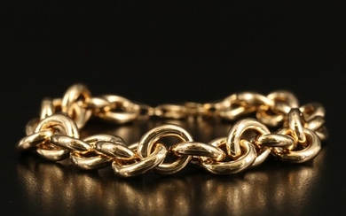 14K Cable Chain Bracelet