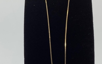 14k Chain with Two Pendants