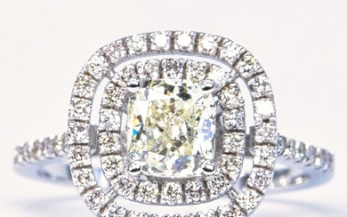1.53 ct IGIVVS1 - 14 kt. White gold - Ring - 0.93 ct Diamond - Diamonds, No Reserve Price