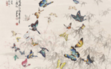 WEN YONGCHEN (1922-1995) AND ZHANG SHAOSHI (1913-1991), Butterflies and Flowers