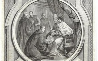 1721 Engraving by Zucchi Papal Audience