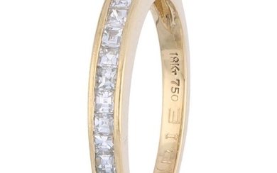18 kt. Gold - Ring - 0.28 ct Diamond