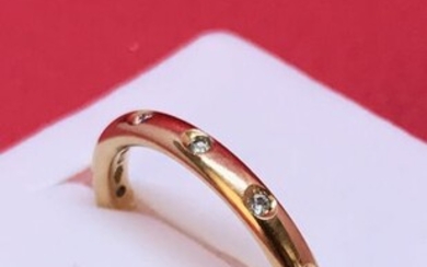 18 kt. Yellow gold - Ring - Diamond
