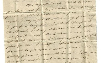 1803 Interesting Bermuda Letter Loyalist Chief Justice