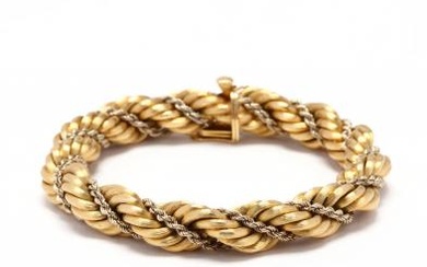 18KT Gold Rope Bracelet, Italy