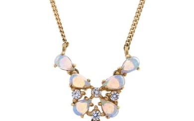 18ct gold gem necklace, Cropp & Farr