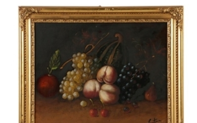 Vintage Oil Painting of a Still Life