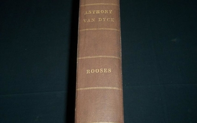 1900 FIFTY MASTERPIECES OF ANTHONY VAN DYCK VOLUME BY