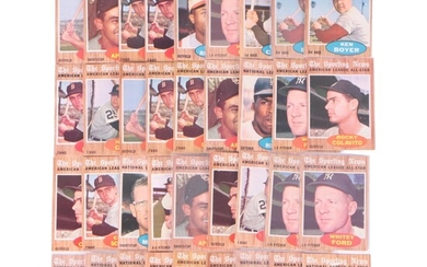 1962 Topps "The Sporting News" American and National League All-Star Cards