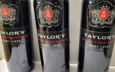 1994, 1995 & 1997 Taylor's - Douro Late Bottled Vintage Port - 3 Bottles (0.75L)