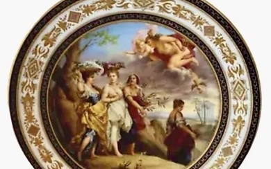 19TH C. ROYAL VIENNA STYLE PLATE