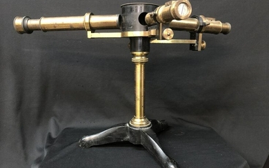 19th C. Brass And Cast Iron Spectroscope, France