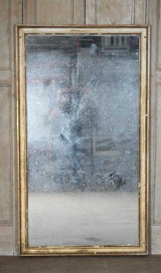 19th C French Gesso Over Wood Mirror