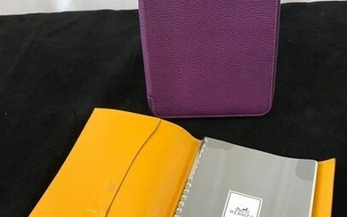 2 Hermes Leather Notebooks