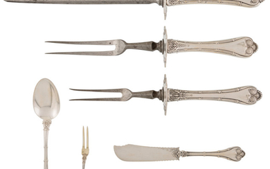 A Sixteen-Piece Group of Whiting Empire Pattern Flatware (designed 1892)