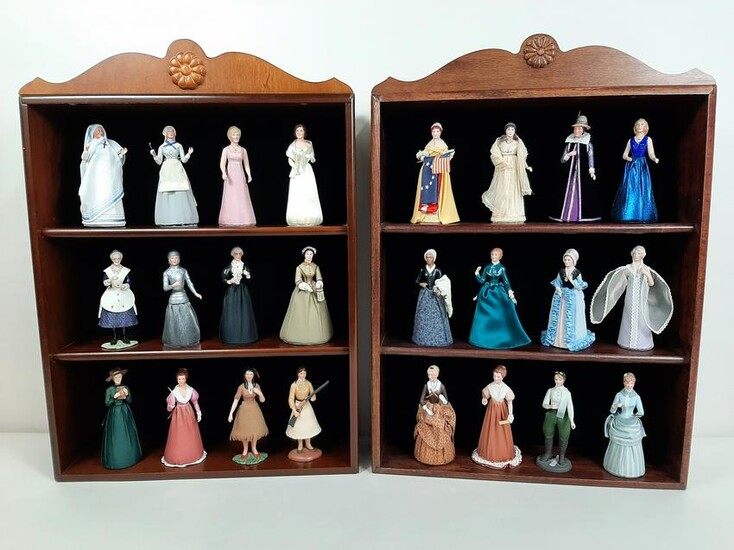 24 Historical Society Dolls with Wall Cases